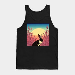 Just A Cute Black Havana Rabbit Tank Top